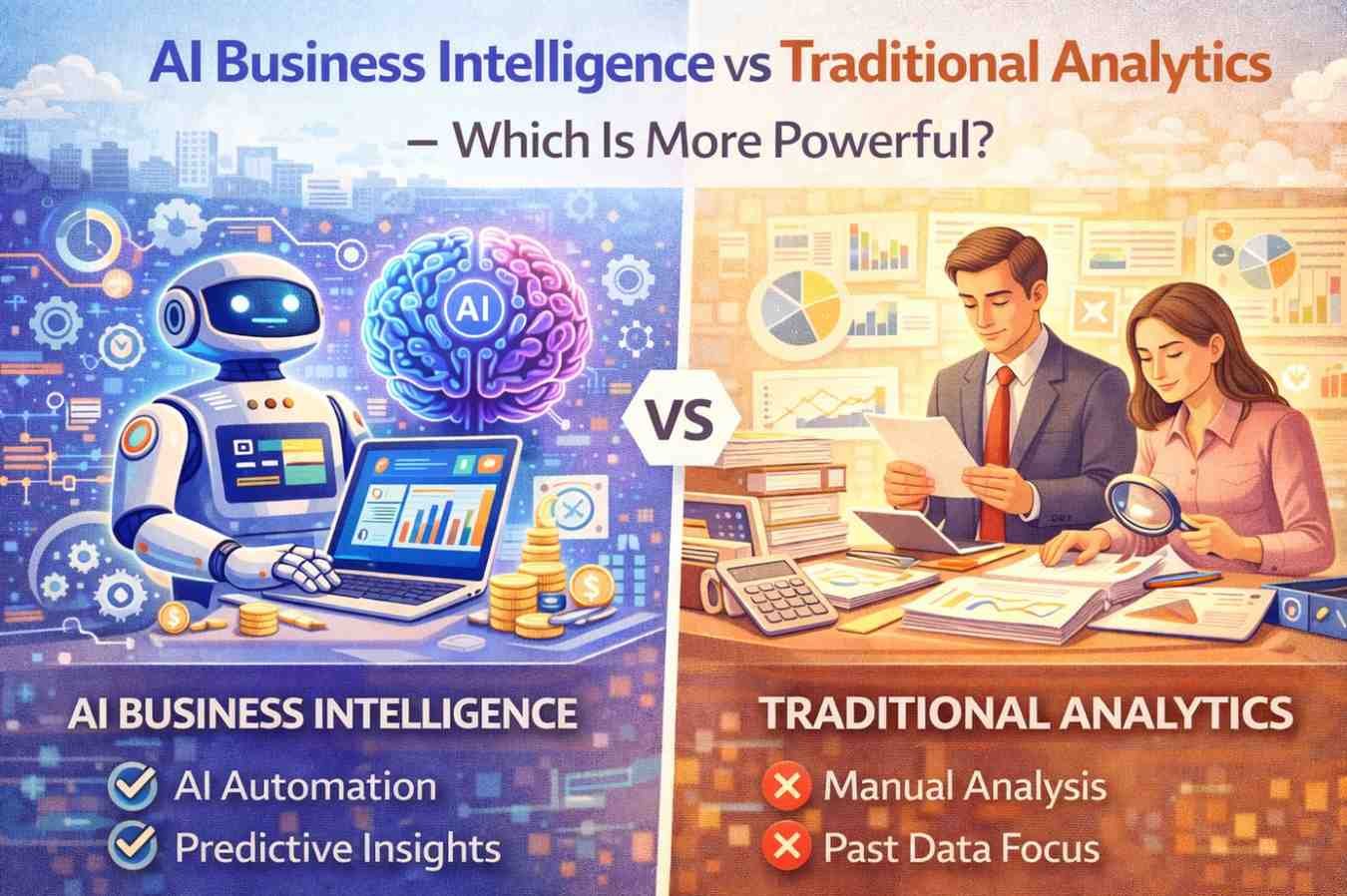 AI Business Intelligence vs Traditional Analytics – Which Is More Powerful?